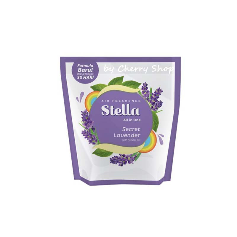 [42+13GR] [55GR] STELLA Pengharum Ruangan | Stella Air Freshener All in One - Stella All in One 42g | Lemon | Orange | Caffe Latte Coffee | Lavender | Fantasy Bougenville | Lime | Tropic Sensation