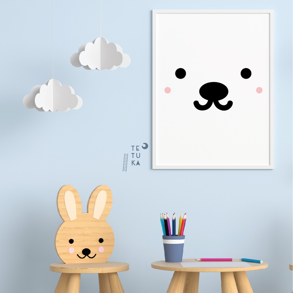 

Bear Bare Face Print - Material Plastic ( Bahan tidak bisa sobek ), size A3 42cm x 29.7cm