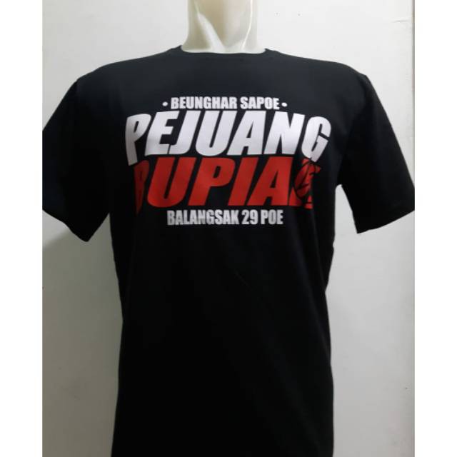 Kaos distro baju tshirt pakaian pria  pejuang rupiah sunda belakang polos