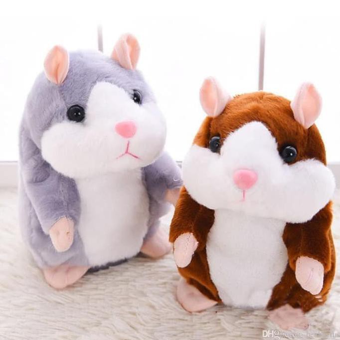 Boneka Talking Hamster Marmut - Mainan Anak Rekam Suara Bicara