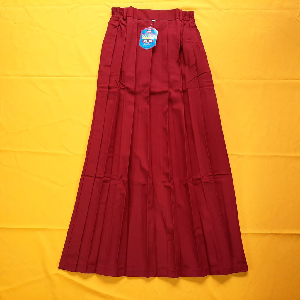 Rok Maxi rempel SD Merah Ukuran Jumbo Merek Bullova