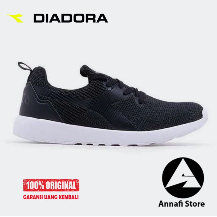 JUAL SEPATU RUNNING PRIA DIADORA ASSOLO DIAX20F0406B - BLACK