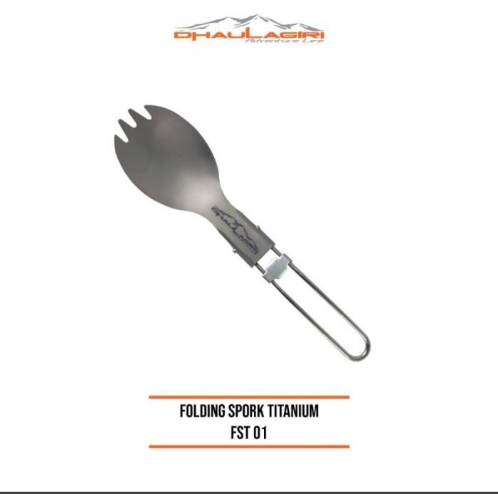 Sendok Garpu Titanium Spork Dhaulagiri Ultralight Spoon Fork Lipat