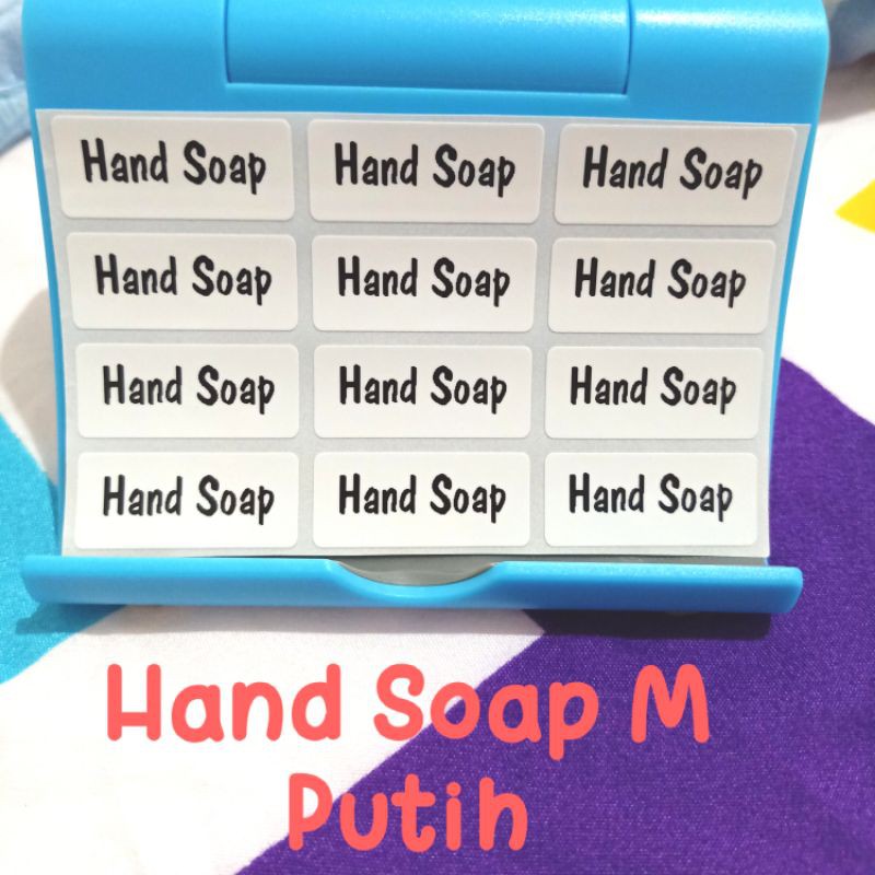 

Stiker Label Waterproof HandSoap Hand Soap size M isi 12 pcs