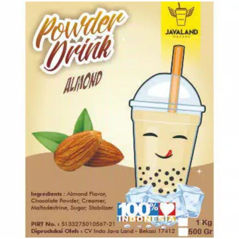 bubuk minuman almond 1 kg