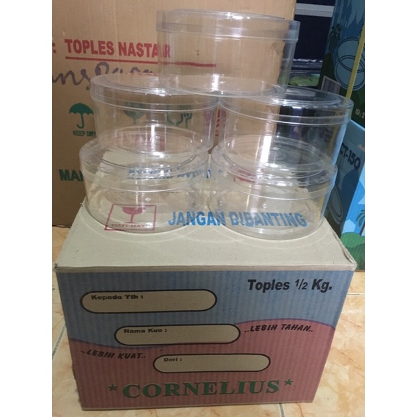 toples nastar 500g / Toples nastar 500gr / toples nastar cornelius 1/2kg  / Toples 1/2kg / Toples Cornelius 500g / Toples Cornelius 500gr