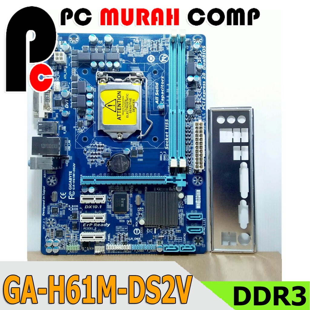 Mobo Mainboard Pc Intel LGA 1155 H61 ONBOARD GIGABYTE