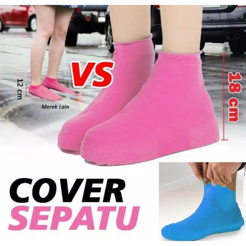 Cover Sepatu Size 38-47 Mantel Sepatu Plastik Sepatu