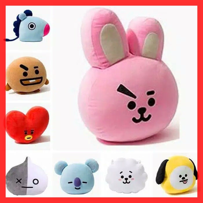 Boneka BT21 BTS Unofficial Tata Shooky Cooky Chimmy RJ Koya Mang Van Untuk Hadiah Terlaris