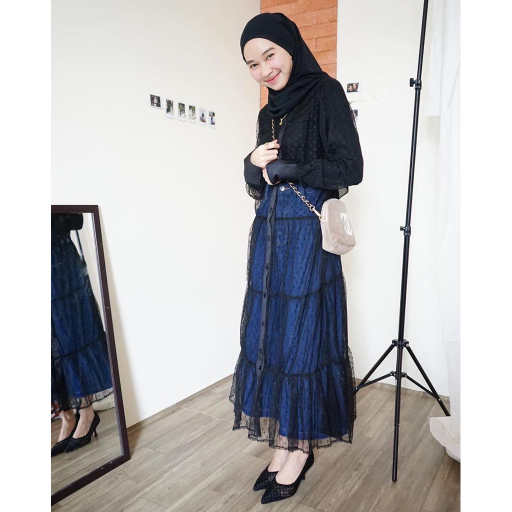 Lula long outer / Outer murah / Dress pesta / baju cewek / baju kekinian