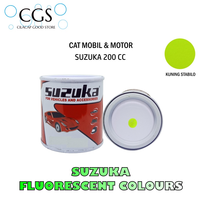 Cat KUNING STABILO Suzuka SF1 200cc - cat motor kuning stabilo - cat mobil kuning - cat suzuka kunin