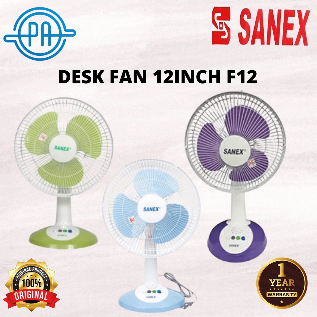 KIPAS ANGIN MEJA SANEX DESK FAN 12INCH 12 INCH