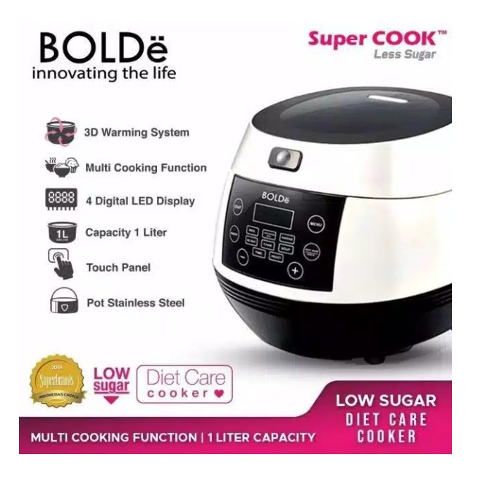 bolde super cook less sugar 1 liter Low Carbo 400 Watt