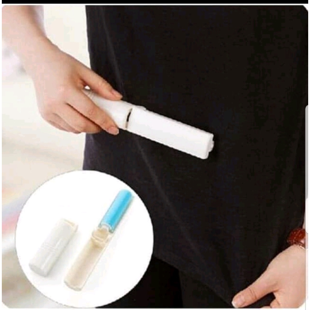 Mini Sticky Buddy Alat Pembersih Bulu Debu Baju Mini Lint Roller
