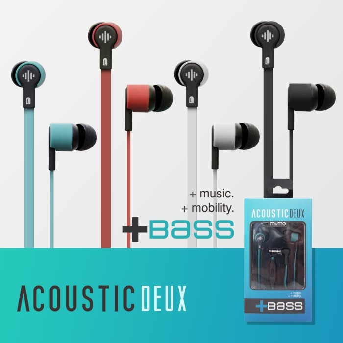 Headset Mymoo Earphone Acoustic Deux - Putih