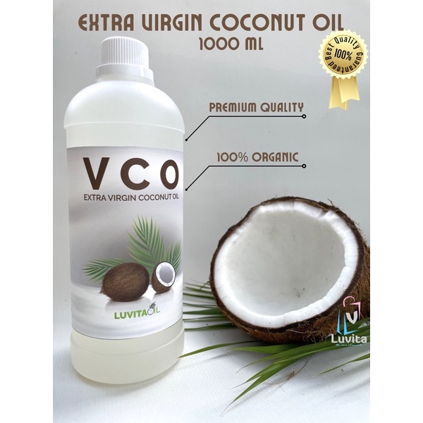 VCO 1 liter Extra Virgin Coconut Oil Minyak kelapa 1000ml