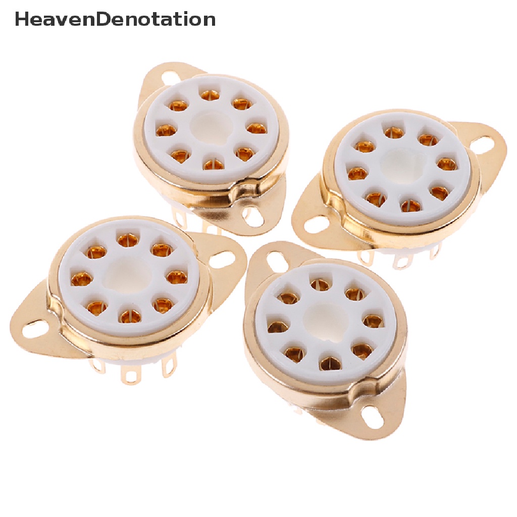 4pcs Tabung Socket Keramik 8 Pin Untuk Kt88 6550 El34 6sn7
