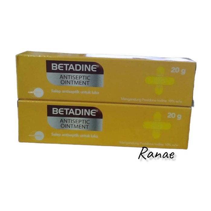 BETADINE OINTMENT 20 GRAM / ANTISEPTIK LUKA / P3K / SALEP LUKA