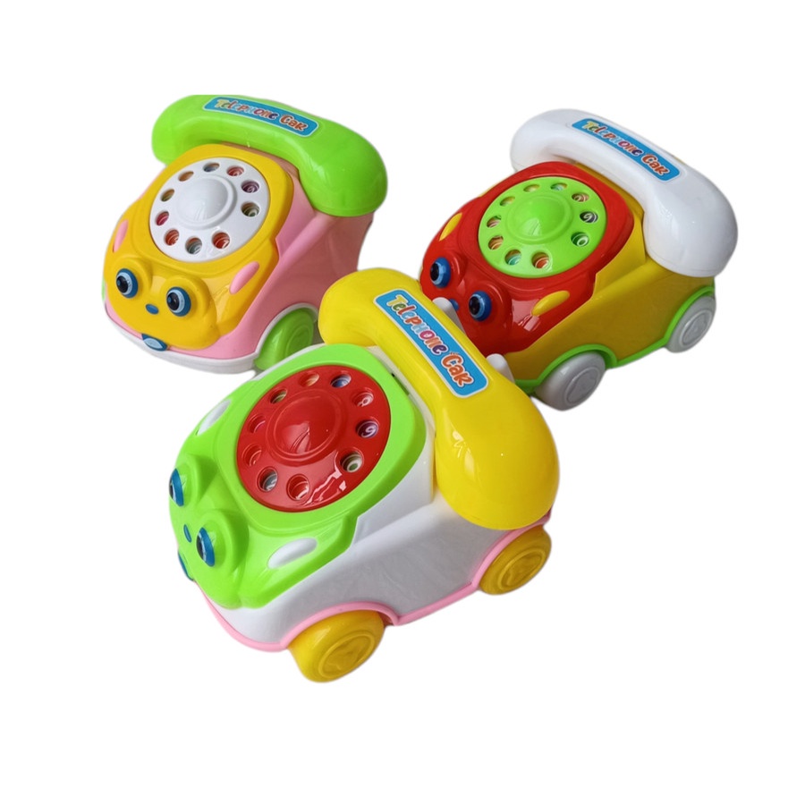 MURAH Mainan Edukasi Bayi Telephone Mobilan Baby Toys Edukasi Telephone Tarik Bunyi LT119-Kado Hadiah Anak Perempuan laki-laki usia 3 4 5 6 7 Bulan 1 2 tahun Mainan Edukatif