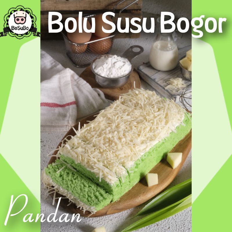 

Bolu Susu Bogor (varian pandan)