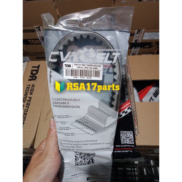 V BELT CVT BELT NMAX / NVX / AEROX 155 TDR KEVLAR ORIGINAL