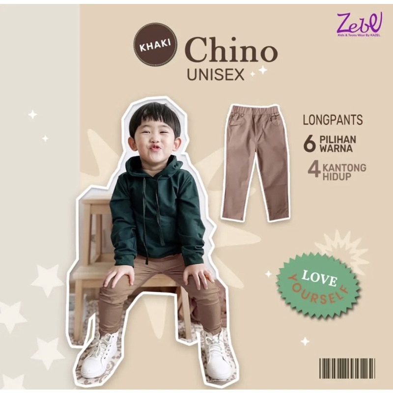 Jobel longpants Chinos Unisex 0-6 Tahun / Celana Murah Anak