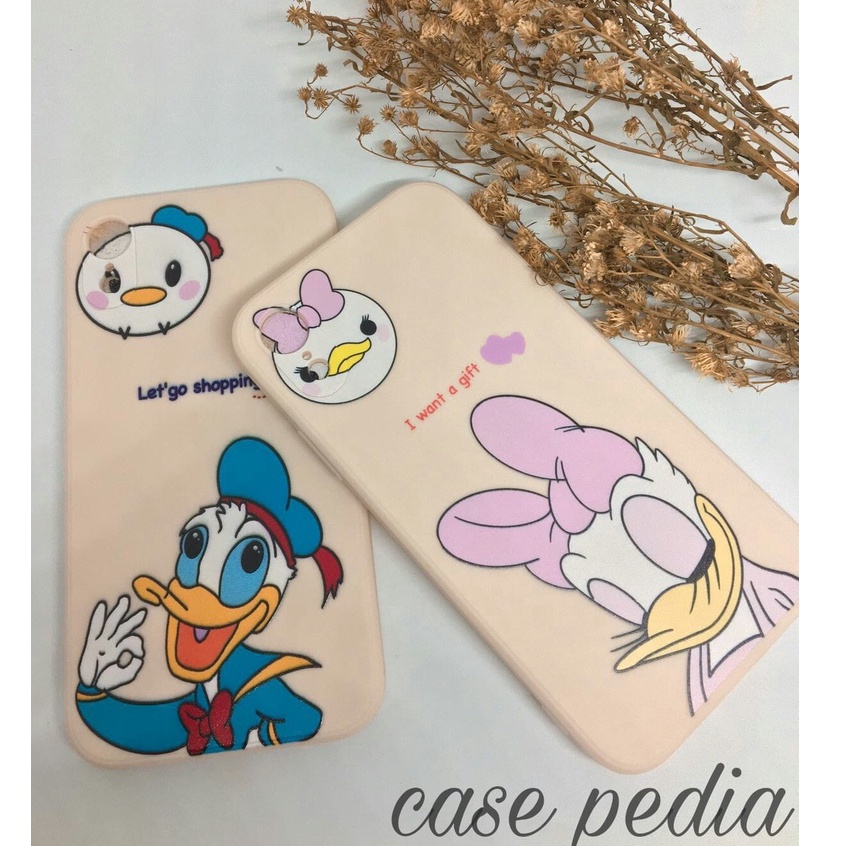 Case Casing Vivo Y12 Y12s Y15 Y17 Y20 Y20s Y19 Y30 Y30i Y50 S1 S1 Pro T1 PRO 5G T1 5G/Y75 5G Soft Case Disney Donald Cartoon Silikon Casing Square Edge