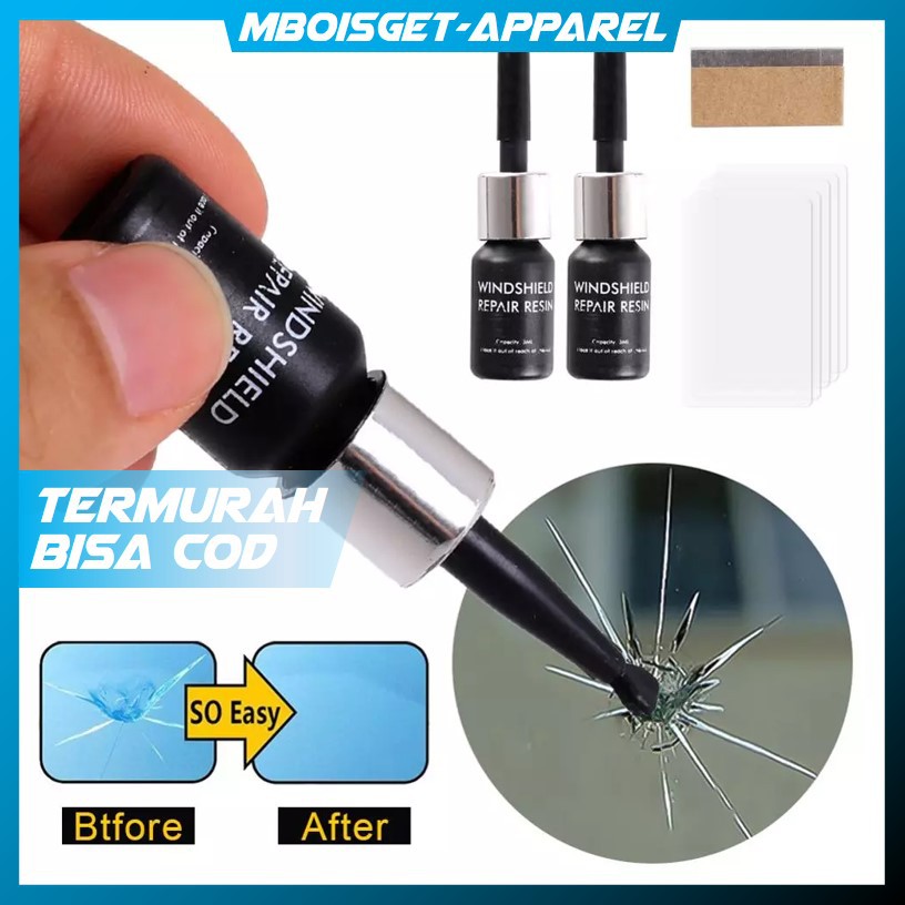 Lem Kaca Retak Ampuh Alat Reparasi Kaca Mobil Retak Car Window Crack Repair Tool Resin Motor Pecah H