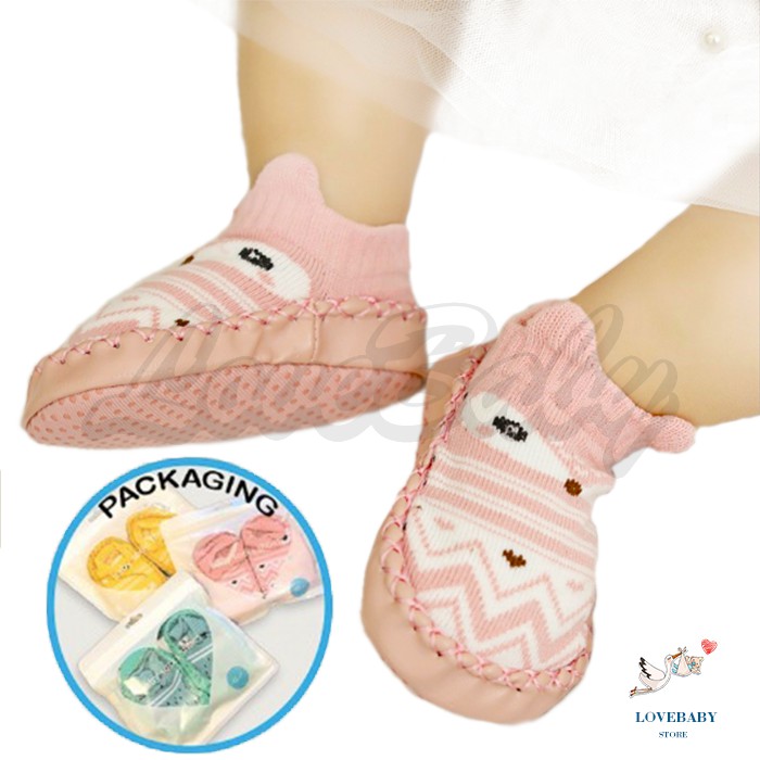 [1KG 37PCS] LBS Sepatu Prewalker Socks Anti Slip Kaos Kaki Anak Bayi