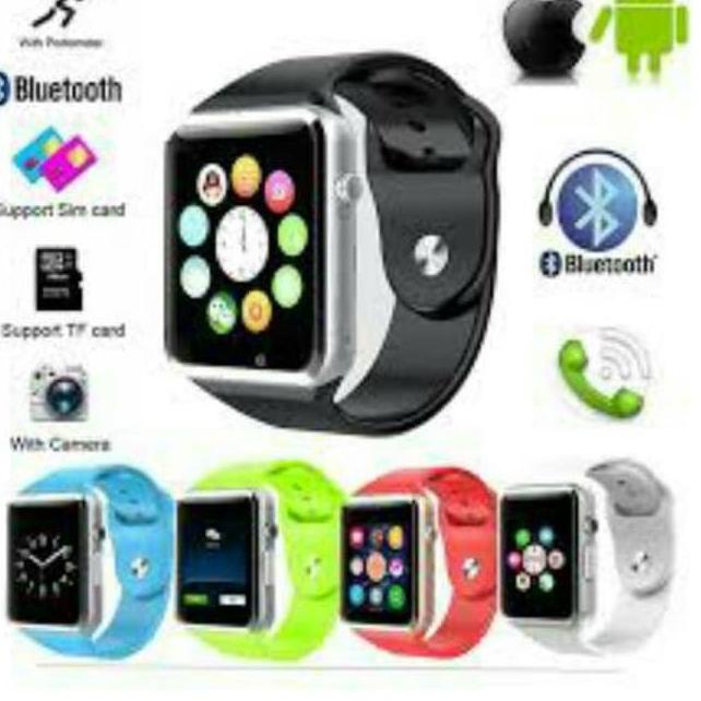 ☜ SMART WATCH A1 / SMARTWATCH U10 Pink SIMCARD MICRO MEMORY CARD C7N8 ✳