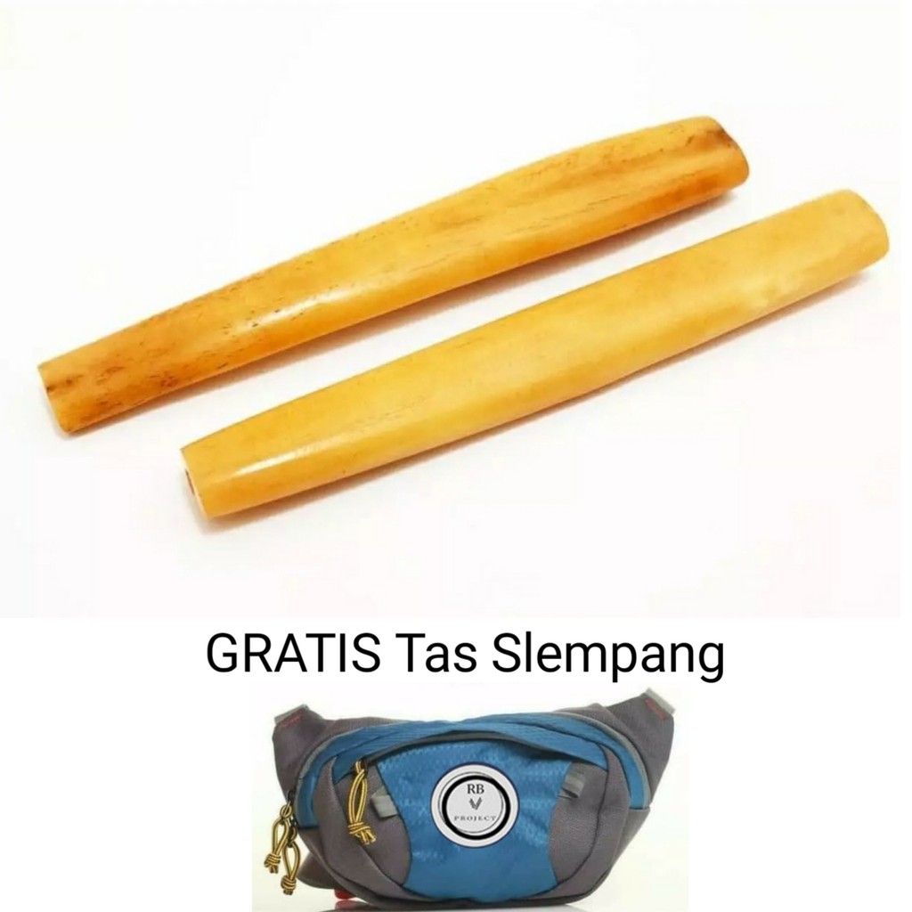 Pipa rokok tulang sapi ukir naga Gratis Tas Selempang-Blue