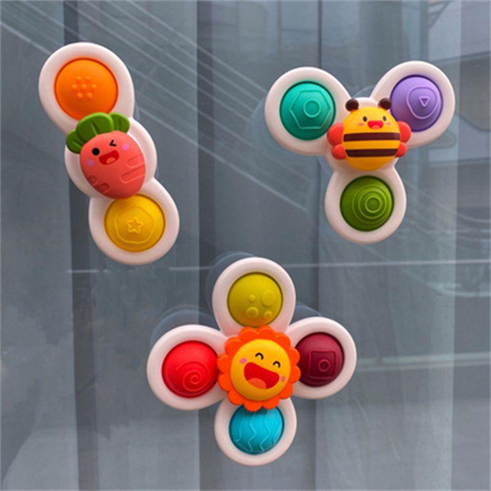 Needway Mainan Mandi 3 Pcs Balita Hadiah Sensory Belajar Baby Shower Anak Mandi Suction Cup