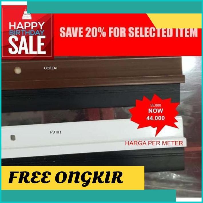 

DISKON HARGA Door Seal Karet / Penutup Celah Pintu Karet Double Tape AP69
