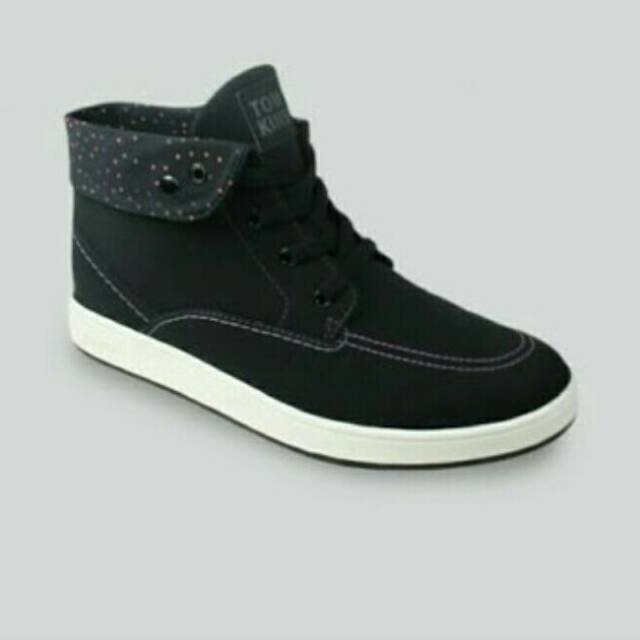 Sepatu tomkins wanita bronze black white