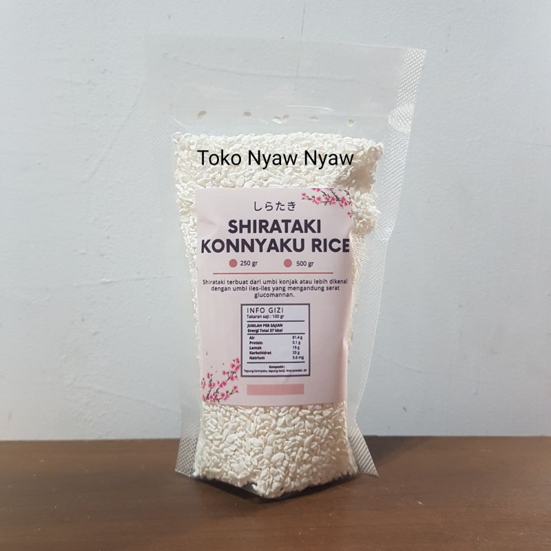 

Shirataki Konnyaku Rice 250 gr - Beras Shirataki