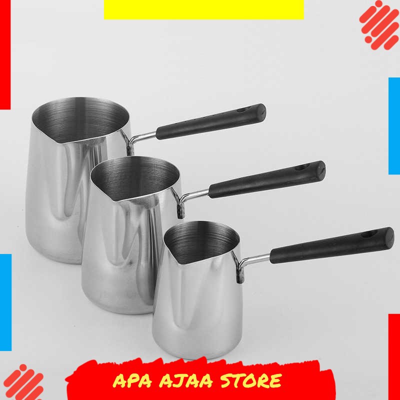 Hot Promo ! DROHOEY Gelas Kopi Espresso Latte Long Handle Stainless Steel - S07