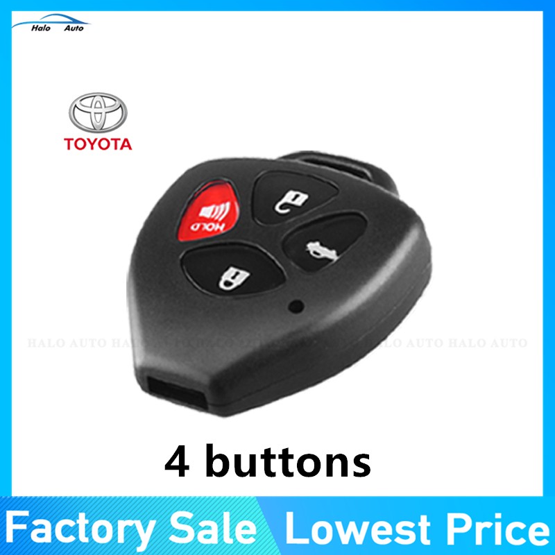 No Blade 2/3/4 Buttons Remote Car Key Case Shell FOB For Toyota Camry Corolla Avalon Venza