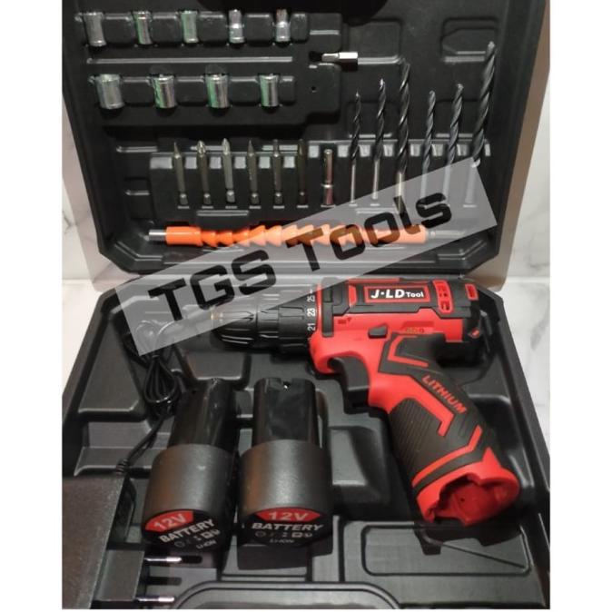 Cordless Drill Battery 12V - Bor Obeng Baterai - Include Tool Kit -Jld Termurah