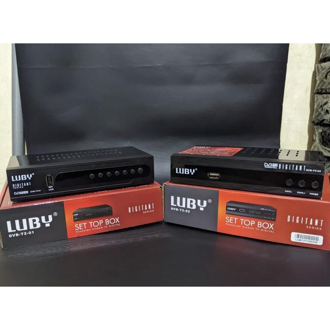 Set Top Box Luby Receiver TV STB Digital DVB T2-02 Support WIFI Dongle