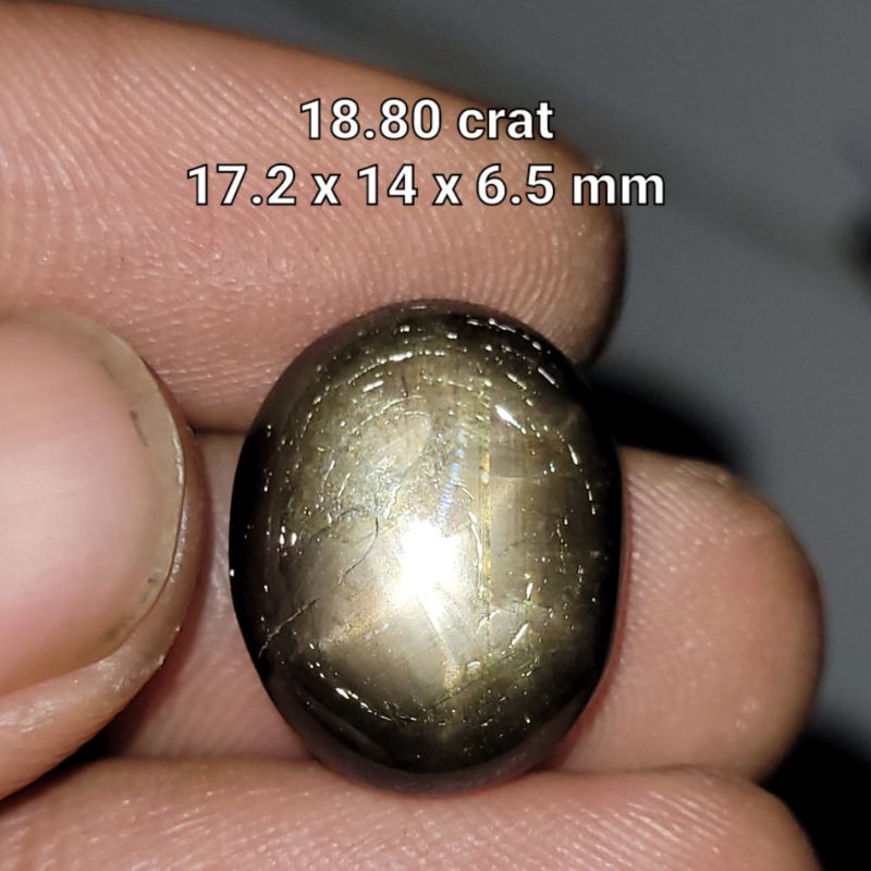 natural black sapphire star safir no treatment big size