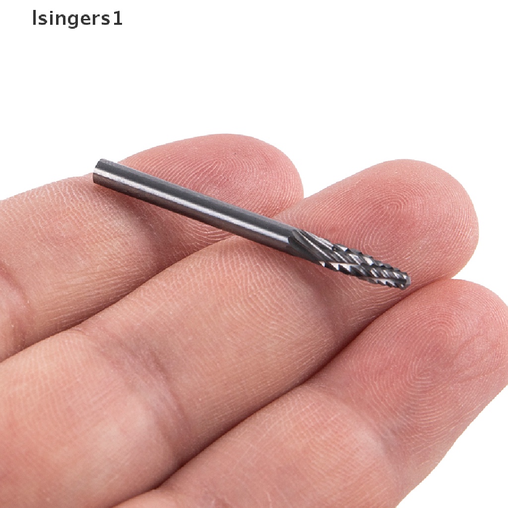 (lsingers1) Mata Bor Putar Bahan Tungsten Alloy Ukuran 3mm