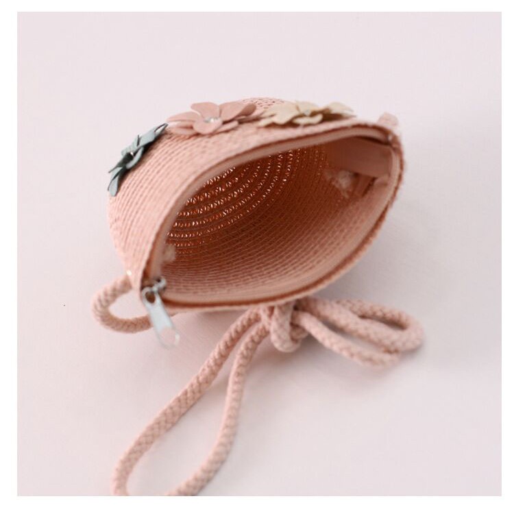 Topi Anak Pantai paketan set Tas Pantai Anak Bunga Import Pathos-4