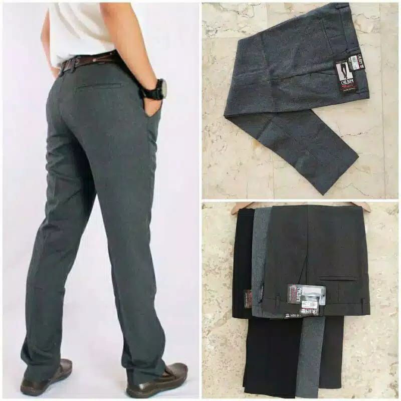 CELANA KANTOR FORMAL PRIA SLIMFIT BAHAN DASAR KAIN WOLL KUALITAS