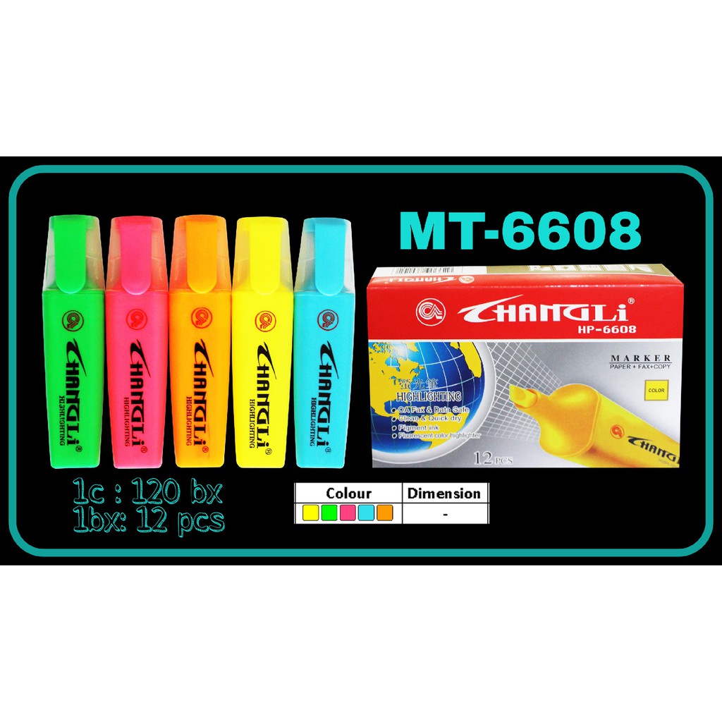 

ILP Highlighter Pen MICROTOP MT-6608 / Fluorescent Pen / Stabilo