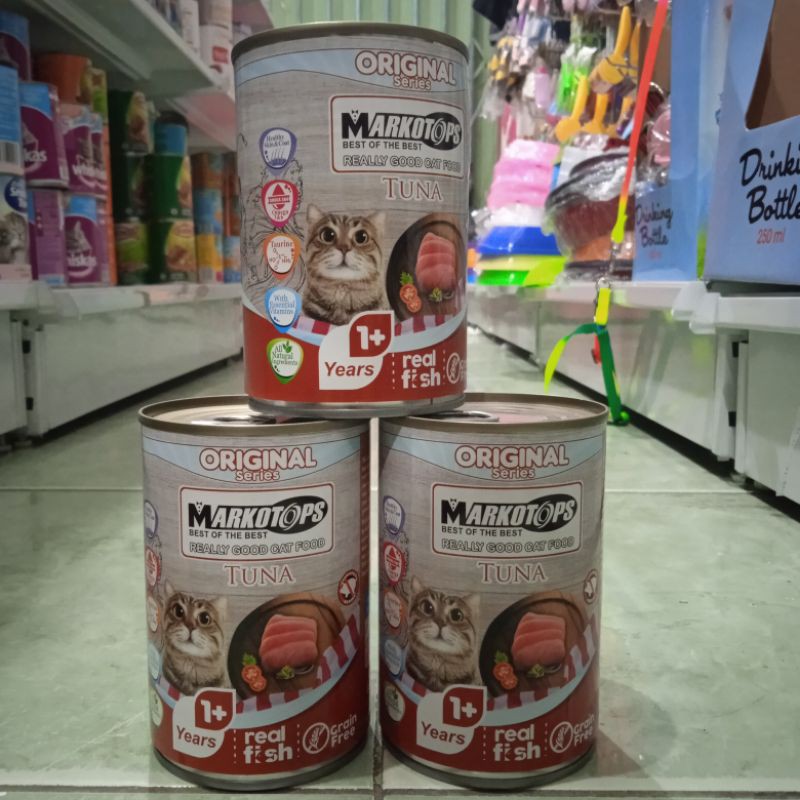 Makanan Basah Kucing Markotop kaleng 400g~Tuna