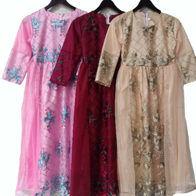 GAMIS MUSLIM ANAK / GAMIS BROKAT / GAMIS PESTA ANAK MURAH