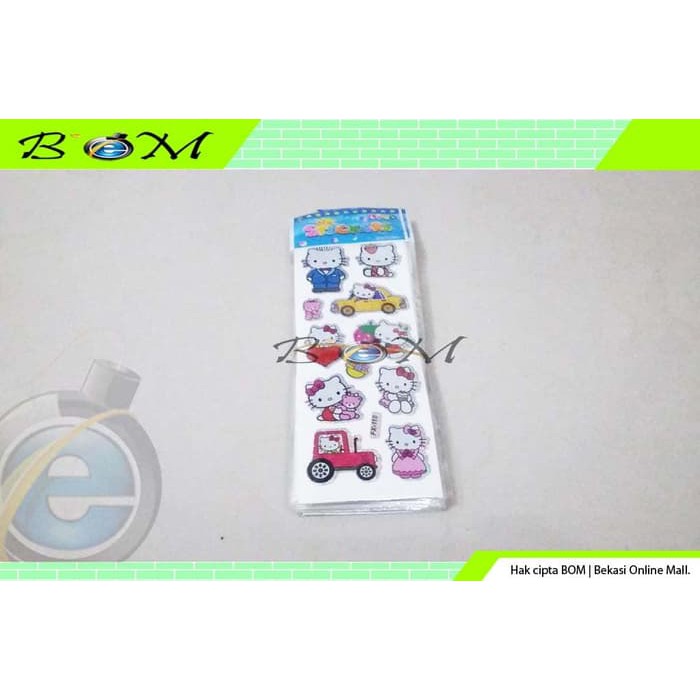 

Stiker Sticker timbul glitter metalik cute lucu hello kitty model 1