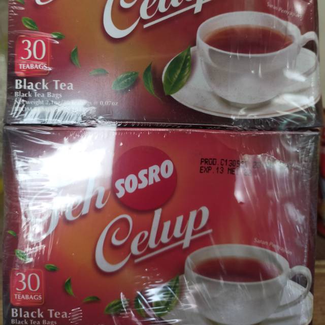 

Teh Celup Sosro isi 30 kantong