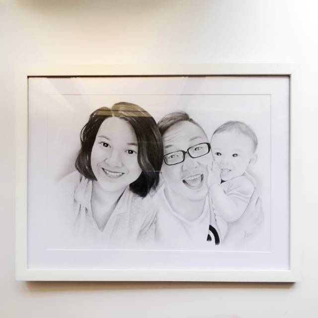 Bingkai pigura frame 12r 30x40 minimalis putih