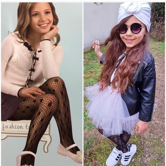 Stoking net anak / stocking motif anak / stocking lace jaring anak 11514